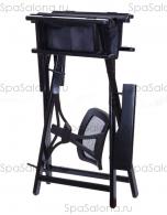 Алюминиевый стул визажиста-бровиста с подголовником СЛ