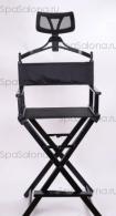 Алюминиевый стул визажиста-бровиста с подголовником СЛ